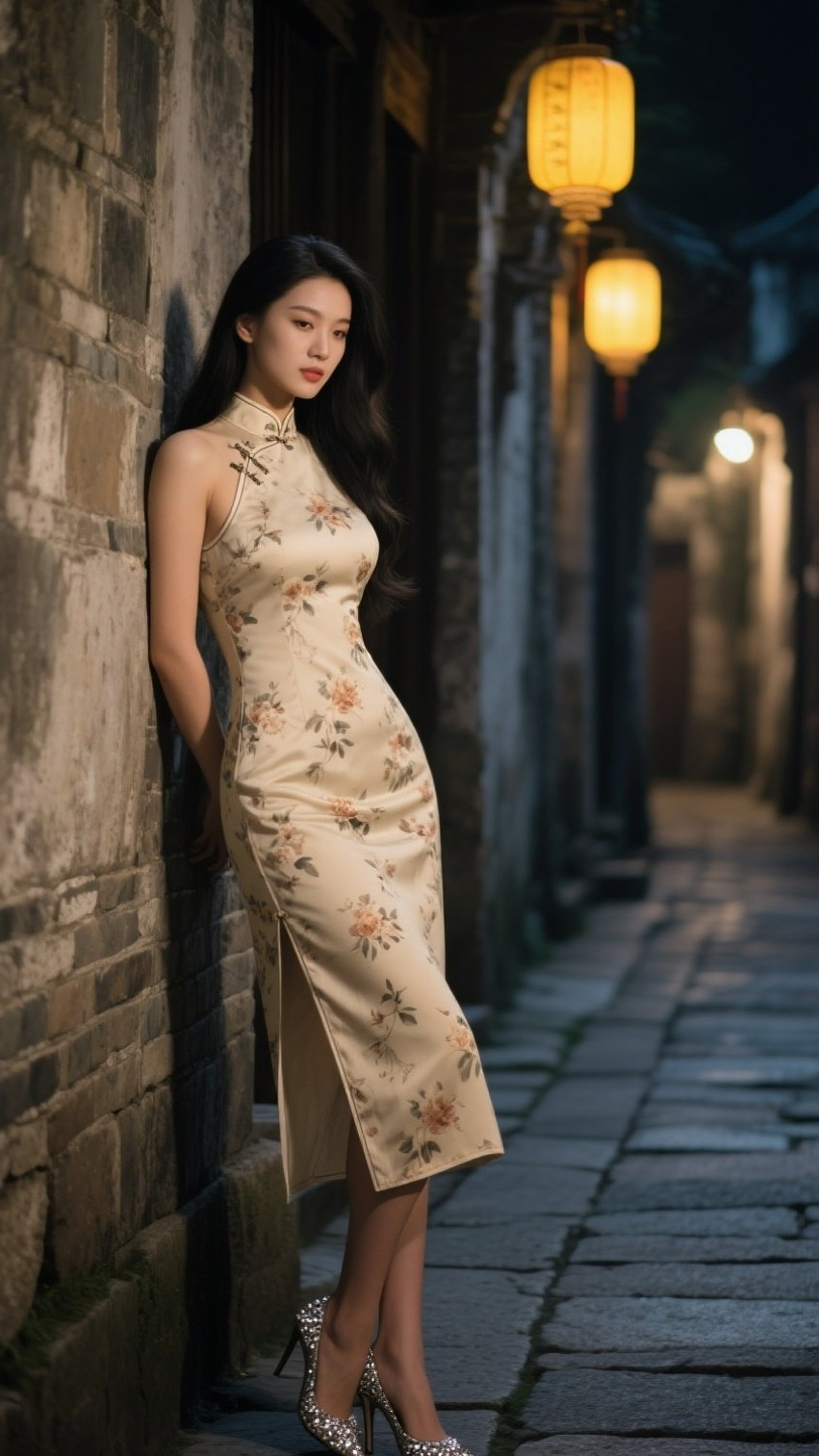 美眉曼妙身姿旗袍诱惑写真