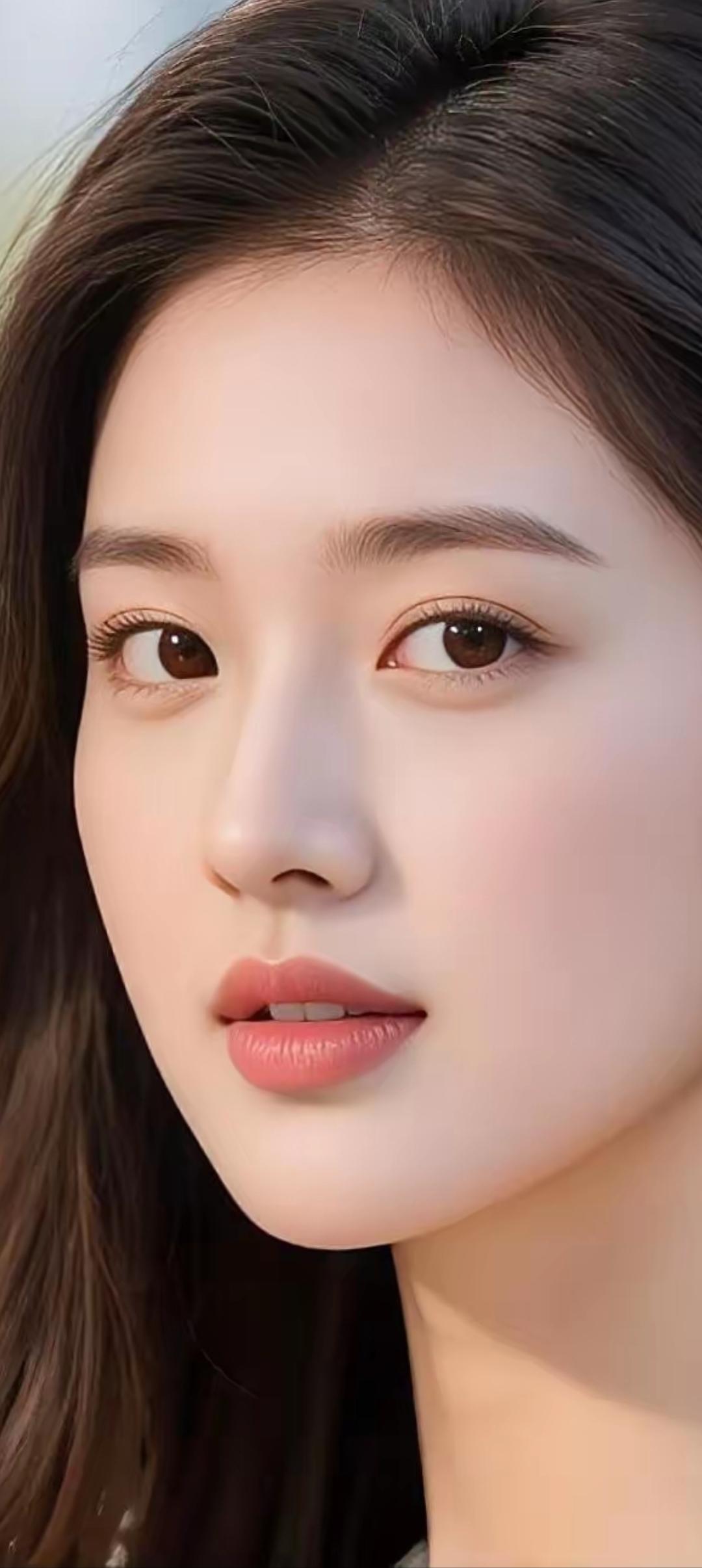 温柔甜美的少女，浅笑嫣然，如春风拂面。