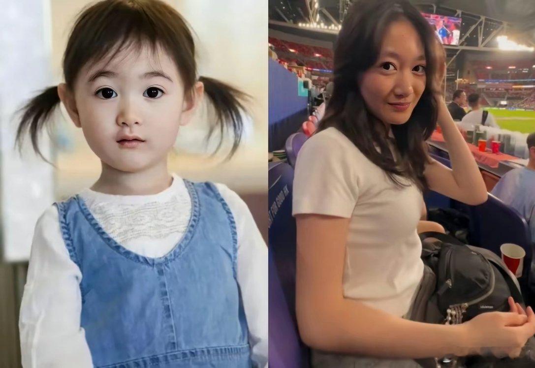 14岁奥莉近照有点失望！小时候那个软萌小团子，现在婴儿肥没了，五官成熟得不像样。