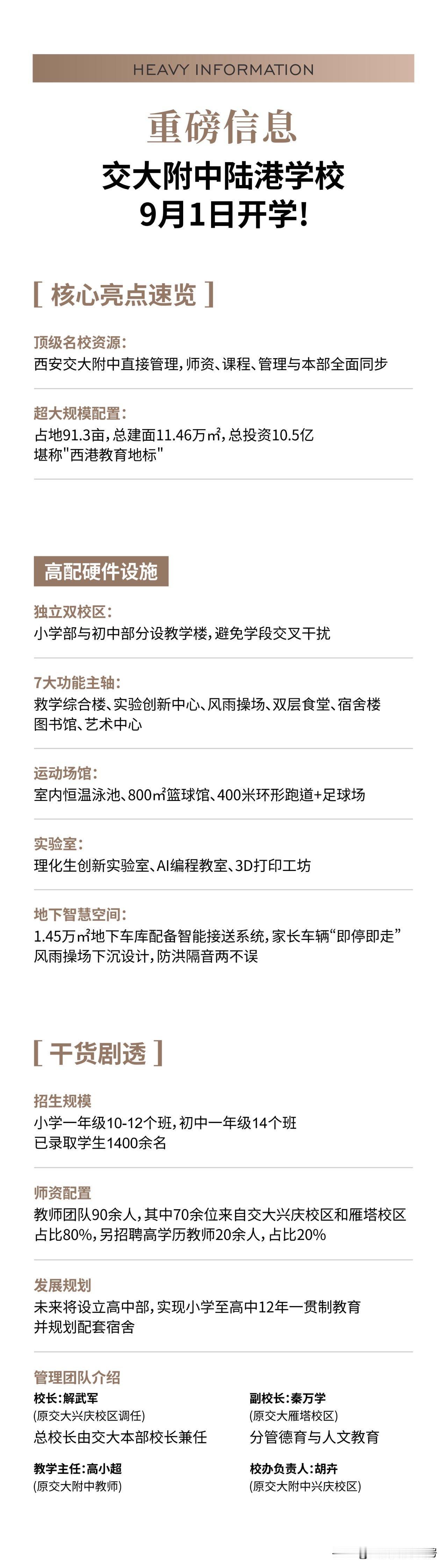 将于今年9月1日开学的交大陆港学校亮点信息有人给披露出来了，配置真高啊！（图文