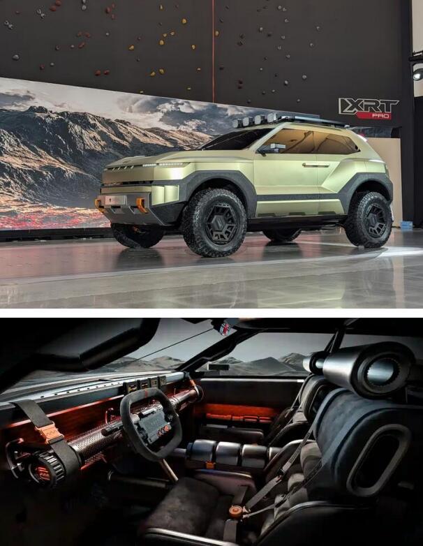 强烈的机甲风格现代Crater概念车亮相洛杉矶车展在2025洛杉矶车展上，现