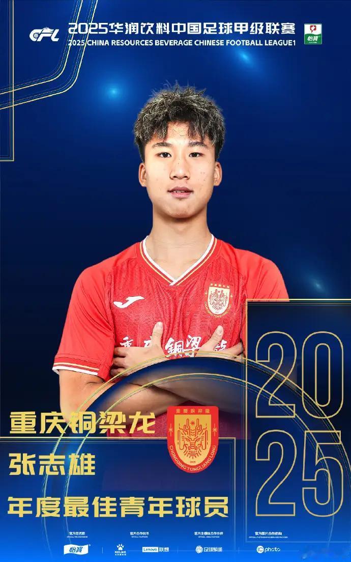 足协也真敢评：重庆铜梁龙的张志雄被评为中甲年度最佳新人。没错，张志雄就是10