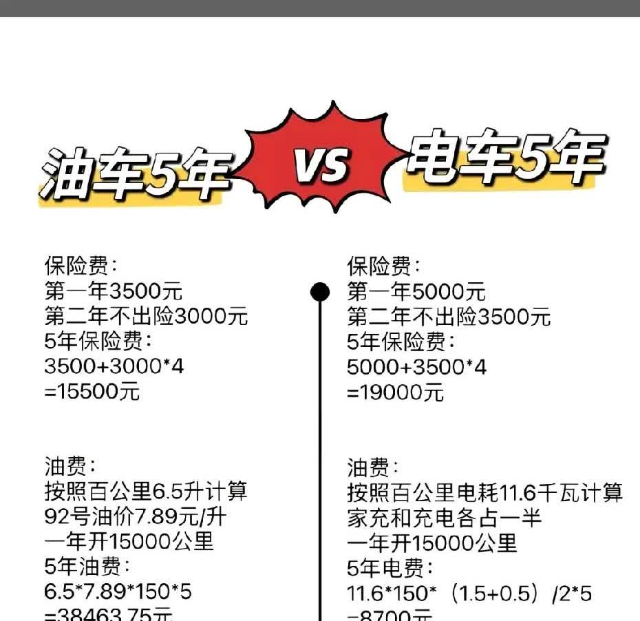 纯电车不适合那种两箱油的家庭，如果你一年连一万公里都跑不到，油车就是首选，如果你