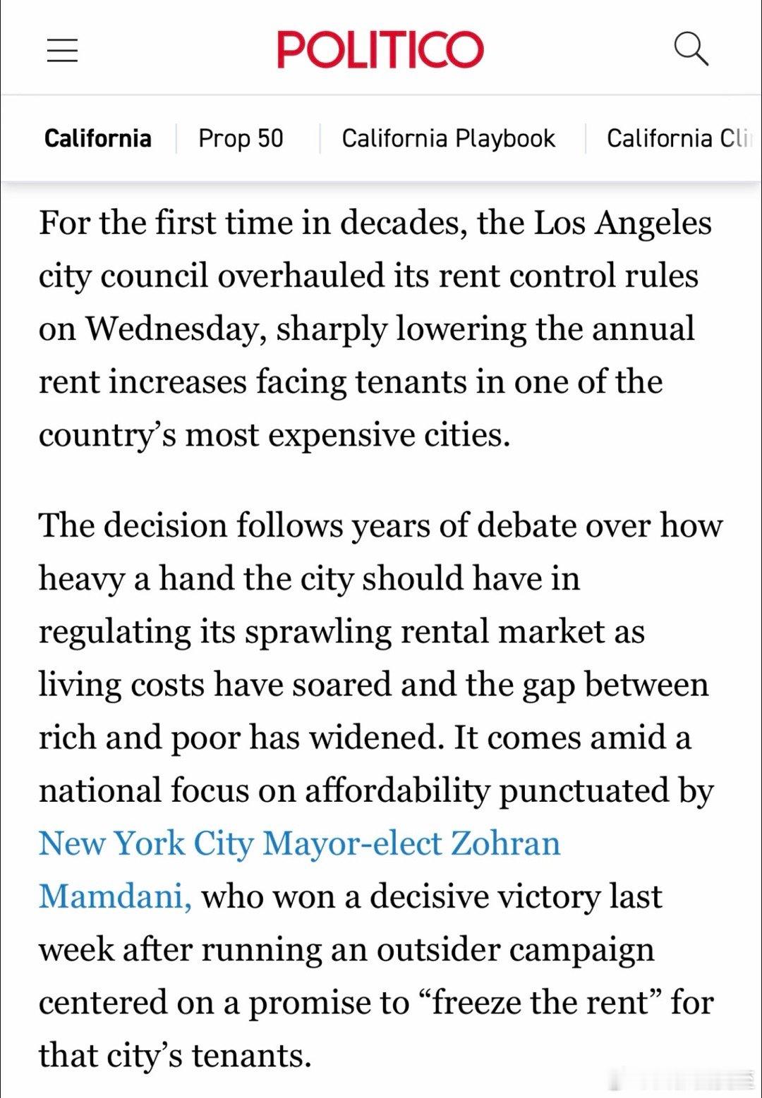 洛杉矶市委会投票通过：修改“房租管控”条例现政允许每年涨3-8%，新规只让涨1-