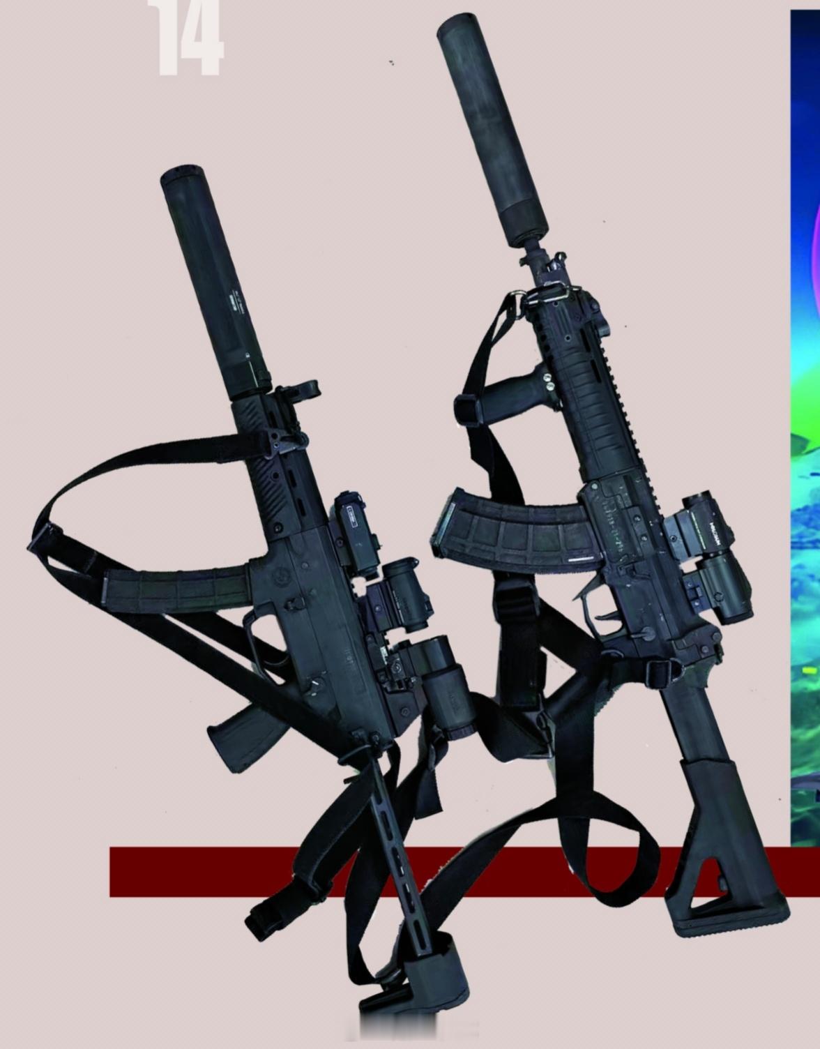 171冲锋枪在战斗状态下，跟192步枪相比，长度没有什么优势。只有在枪托收起的情