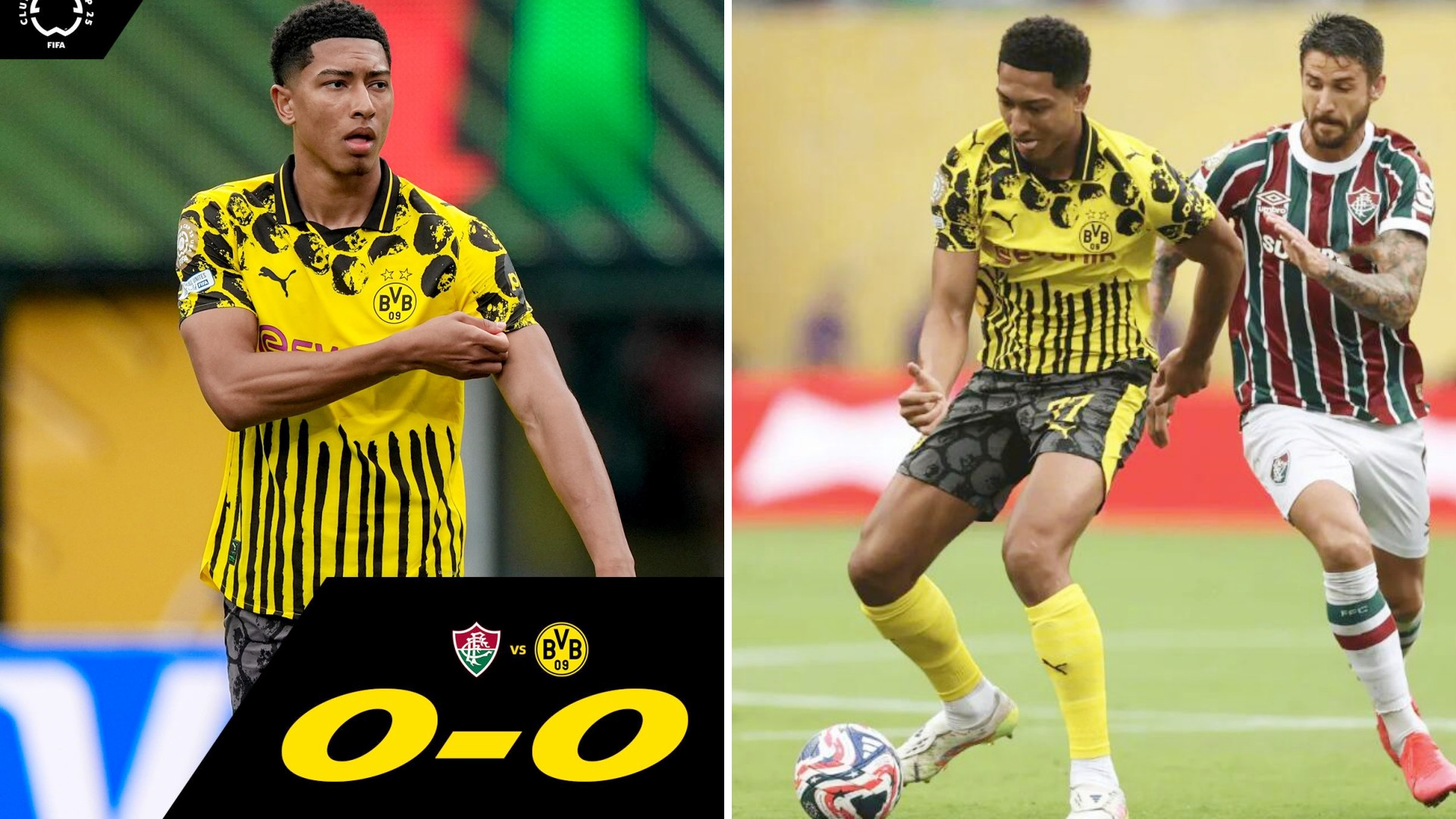 世俱杯：多特蒙德0-0战平弗鲁米嫩塞，未能拿下开门红。小贝林厄姆替补登场上演多