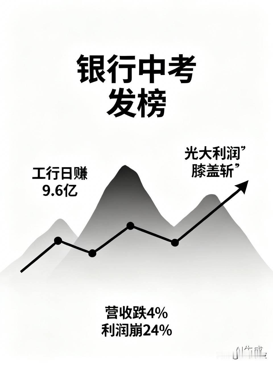 银行中考发榜：工行日赚9.6亿，光大利润“膝盖斩”，还有更吓人的数字一份