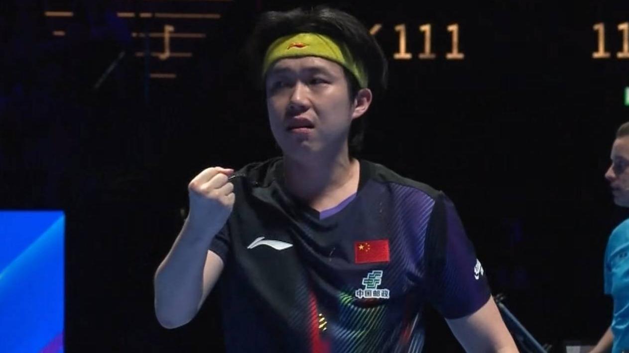 乒乓世界杯男单决赛对阵出炉！王楚钦4-1过关，松岛辉空4-3险胜，中日争夺金