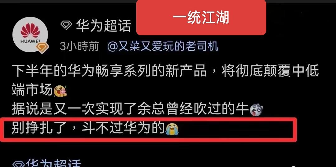 华为畅享90只是开胃小菜，下半年还会有大动作，将彻底颠覆中低端市场，留给友商的