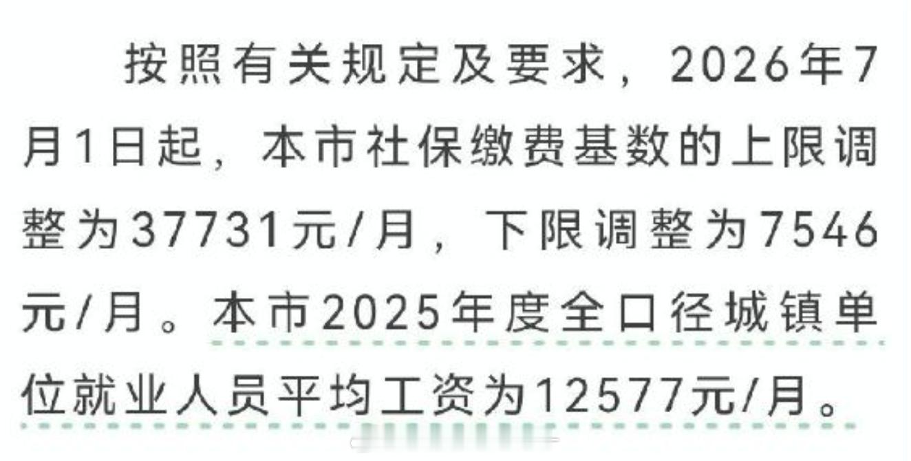 上海社保基数就在今天，上海最新的社保下限基数，比去年涨了86元...