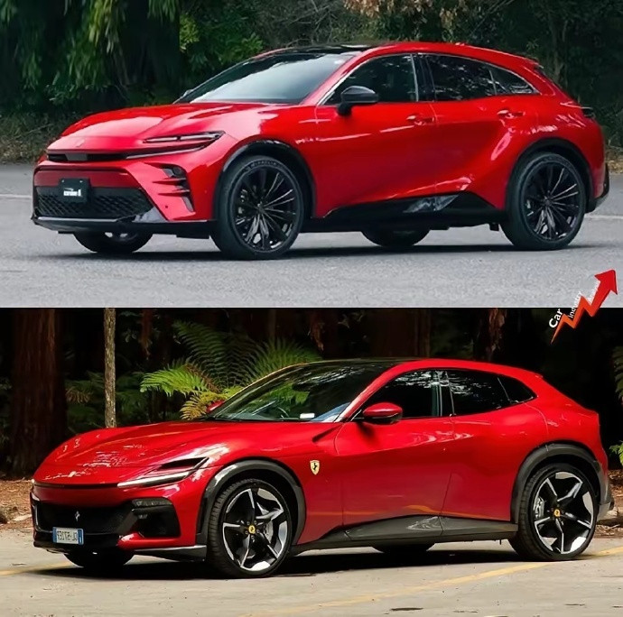 皇冠Sport模仿法拉利？东施效颦，比例怪异，小昆虫与超级物种的对比！​​​