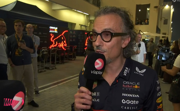 f1红牛领队梅基斯在排位赛后的采访：👇“向Max、向角田、向整个团队致以巨大