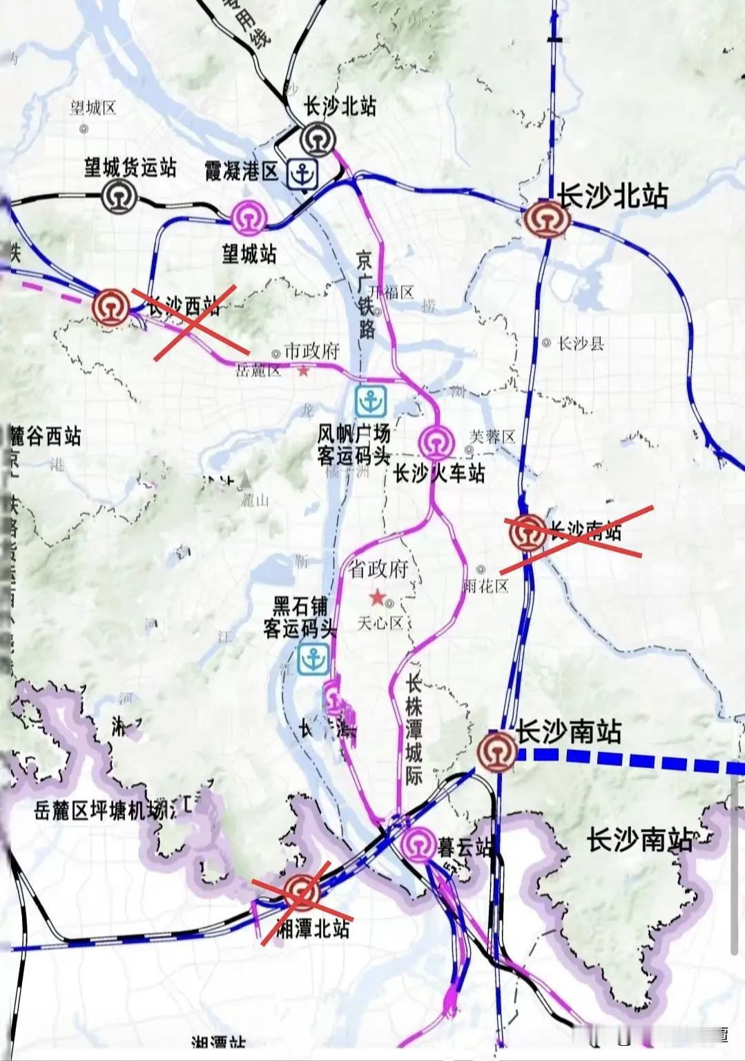 如果长沙南站建在长株潭融城暮云板块是不是会更好？如果建在暮云，湘潭北就不需要建