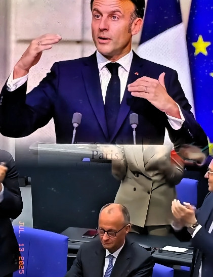 整个欧洲突然硬起来了。在法国总统马克龙宣布要坚决反制后，德国商界主要行业协会也认