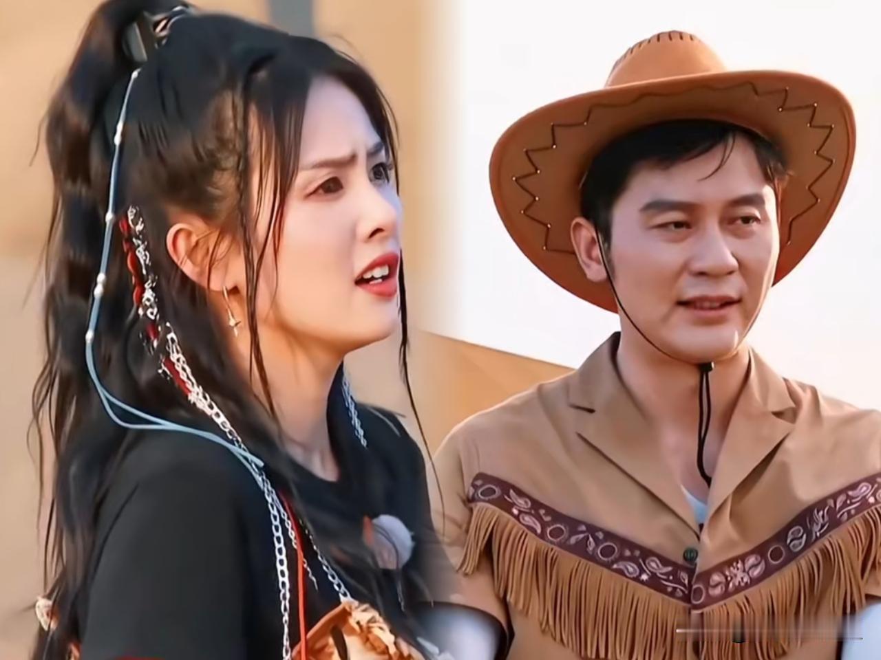 谁会想到沉寂多时的48岁演员李晨因在《奔跑吧》综艺里和搭档白鹿的表现的对比他