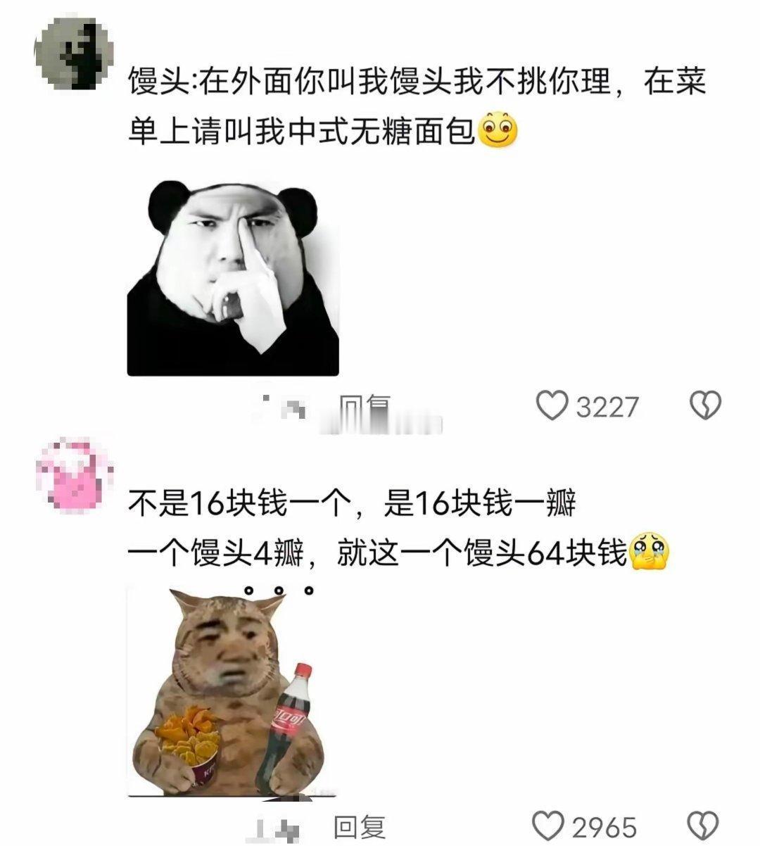 从来没想过有一天会吃不起一个馒头…