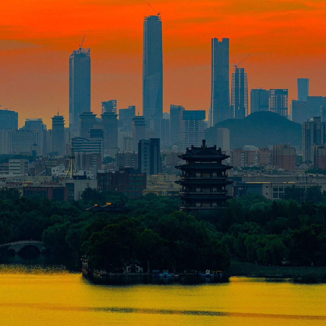 大明湖大明湖风景拥车子旅图​​​