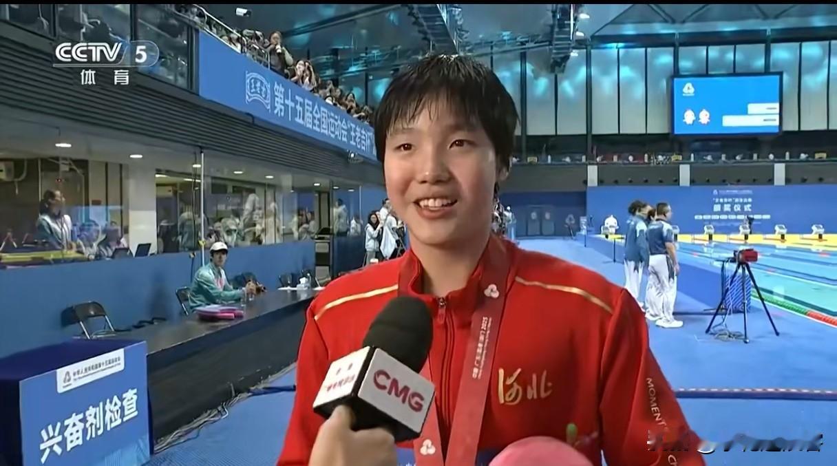 13岁泳坛新星一鸣惊人！于子迪成绩超日本全国纪录，亚运冲金底气十足央视CC
