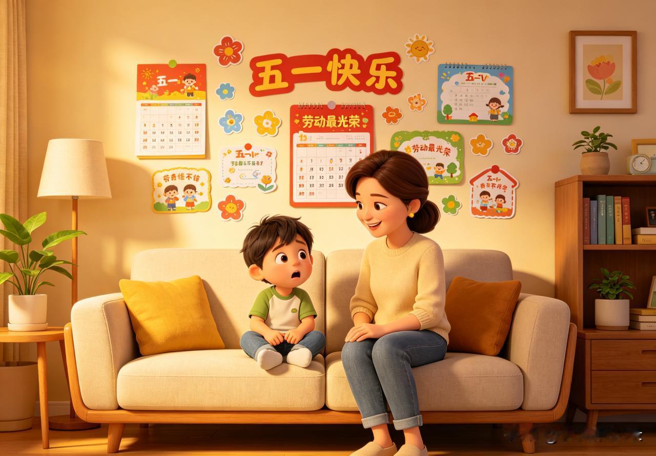 五一答应儿子放肆玩，他竟说我在画大饼？瞬间破防了，儿子的反应让我心里直发酸。