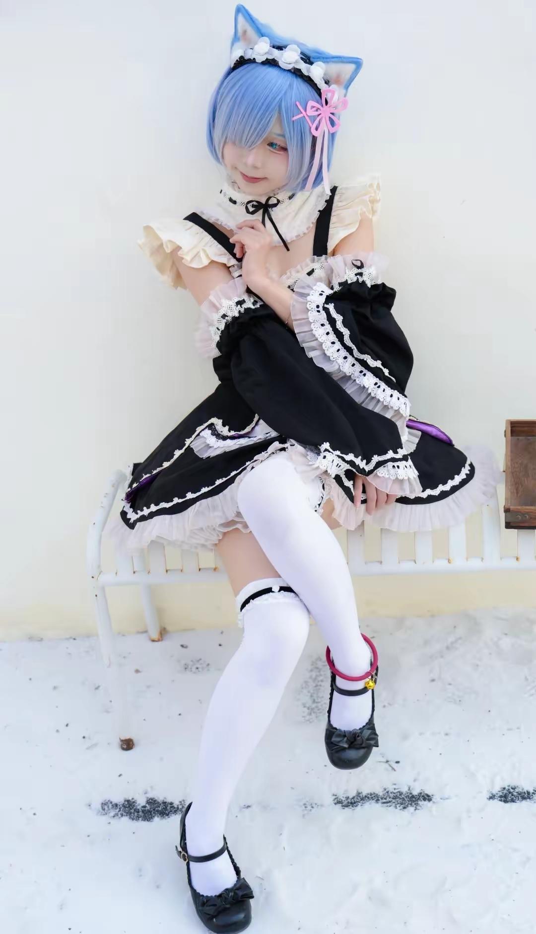 梦幻猫耳少女，甜美洛丽塔风，萌化你的心！💖👗🐱