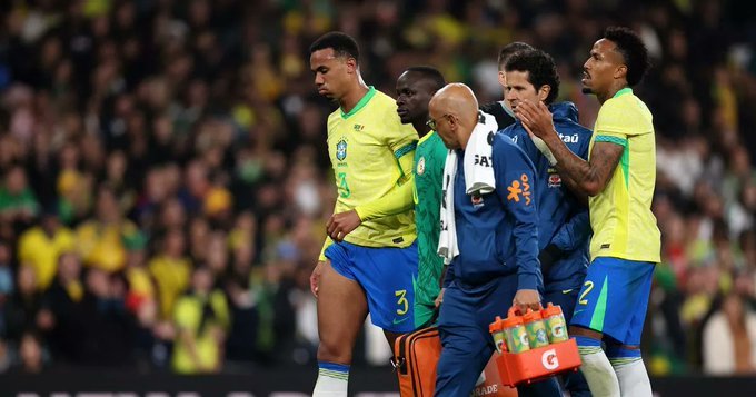 【情况不妙】DO消息，阿森纳正持续评估加布里埃尔的伤情，这位27岁中卫因在国家队