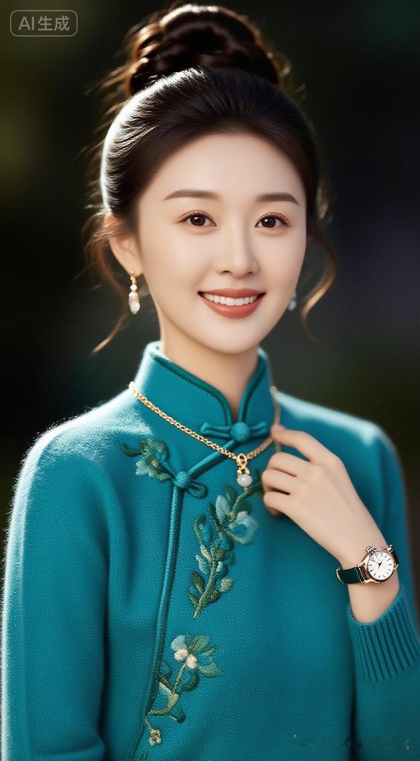 优雅蓝调，复古风穿搭，尽显东方韵味！