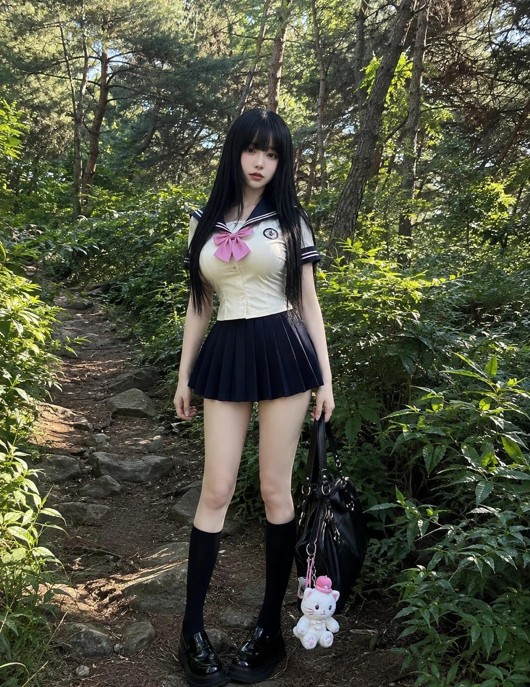 AI人物写真（生图提示词可直接使用）生图提示词：手机原相机直出效果，无滤镜