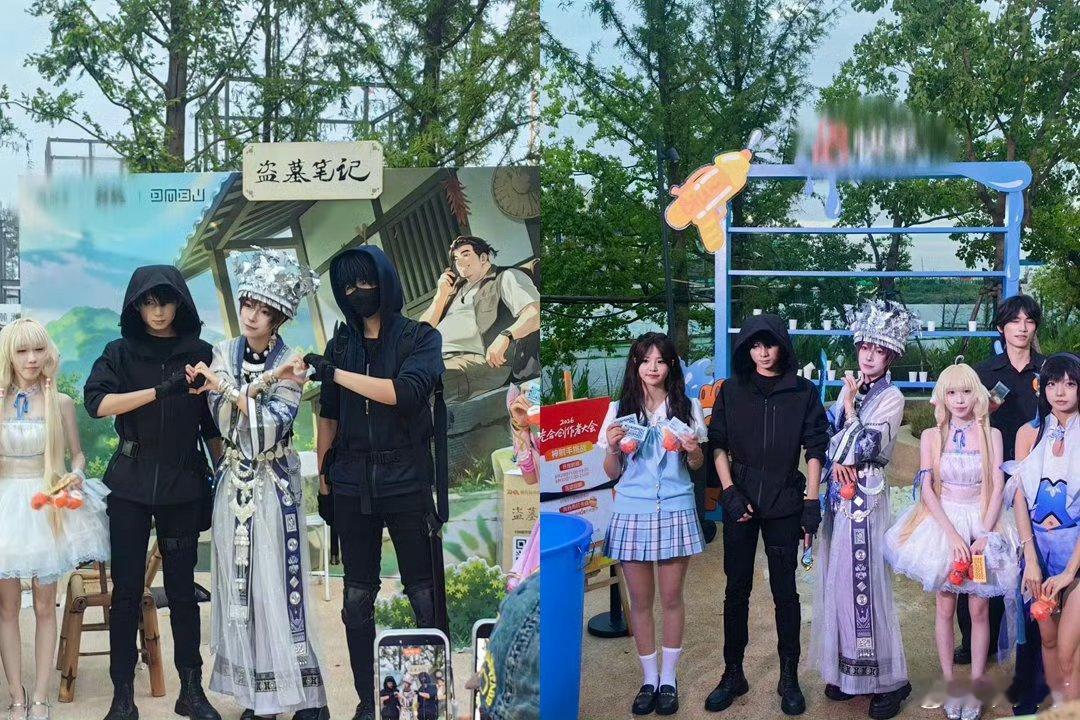 张起灵吴邪线下同框了月尘和顾安言武汉线下同框，无需过多台词，一个眼神、一个细微动