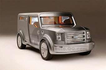 新款运钞车？---福特SYNus概念车2005北美车展，福特SYNus概念车