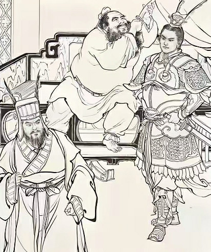 这幅插画，描绘的是中国古代四大名著里的一个故事。您知道是哪个故事吗？欢迎在评论区