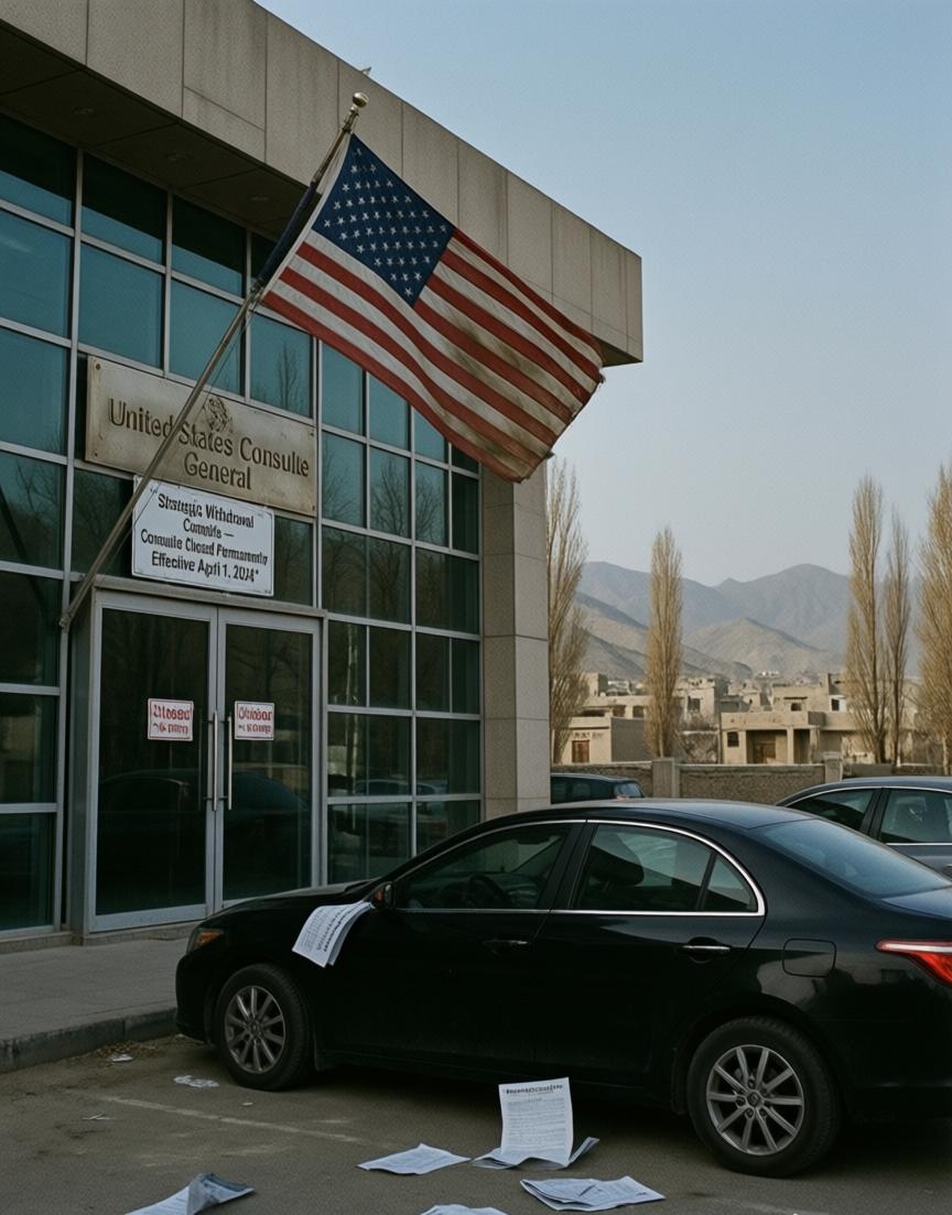 美联社那边刚出一条消息：美国驻巴基斯坦白沙瓦的总领事馆，要永久关门了。地方挺