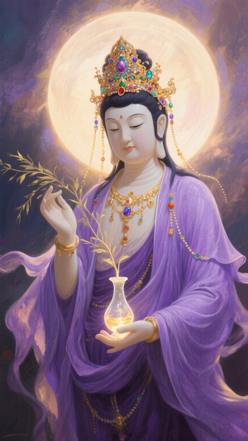 菩萨正在加持你的好运，准备迎接好事的到来​​​礼赞随喜从此凡事不须多忧虑，鸿