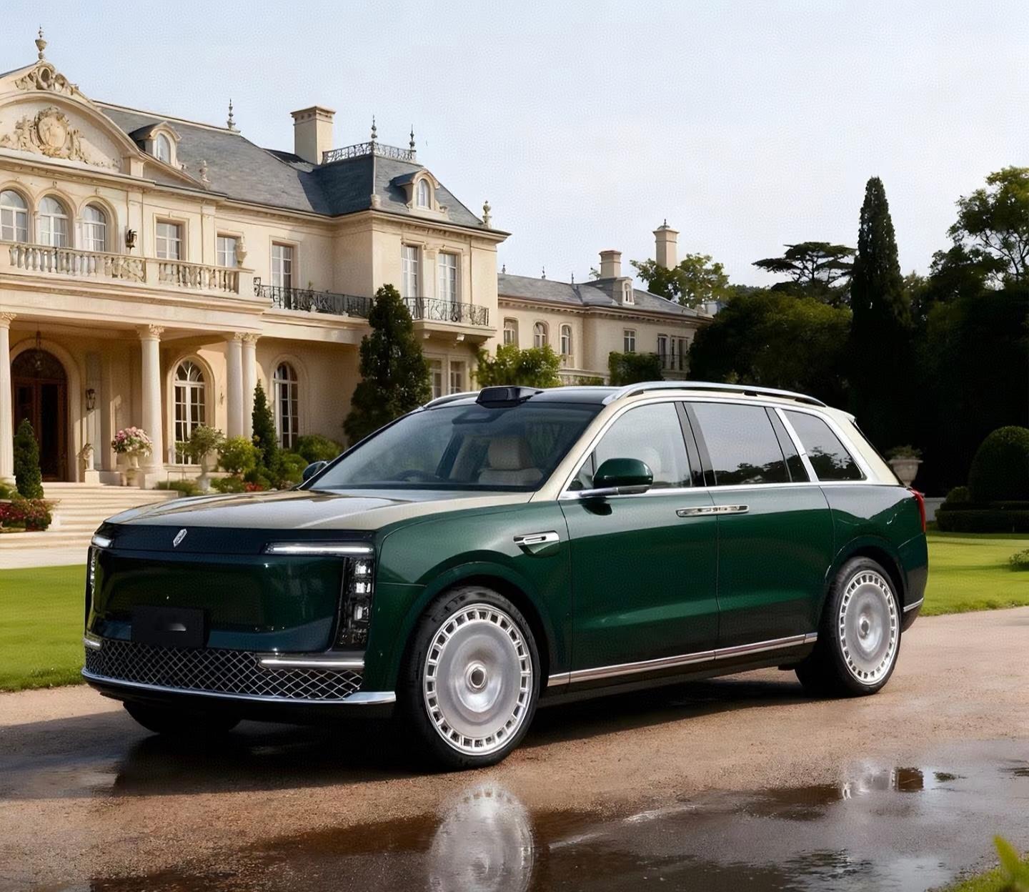 刷到尊界SUV的假想图，这套设计放在SUV上，别说还真不错，看着更大气上档次了