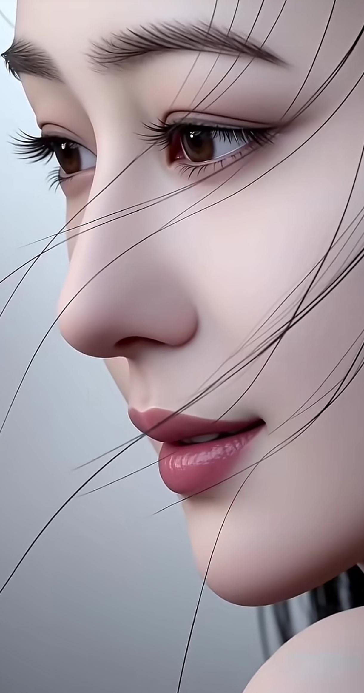 温柔眼神，细腻肌肤，唯美少女，梦幻般的存在分享手机随手拍温柔甜美少女清透少女