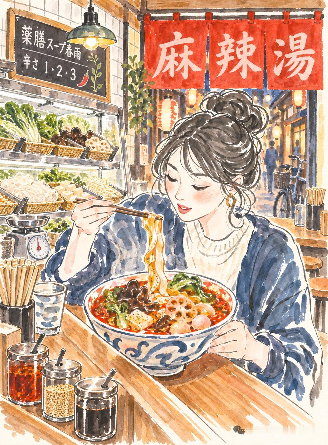 麻辣烫到了日本，怎么就成了“女性食品”在国内，麻辣烫是男女老少通吃的平民小