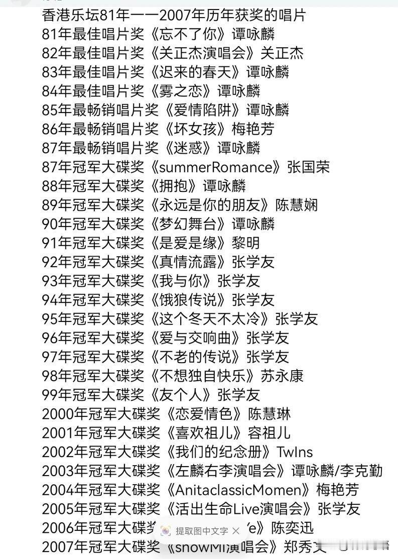 网友发来的一张图片，如果真的是这样，那么谭咏麟真的是无愧的天皇巨星！谭咏麟1
