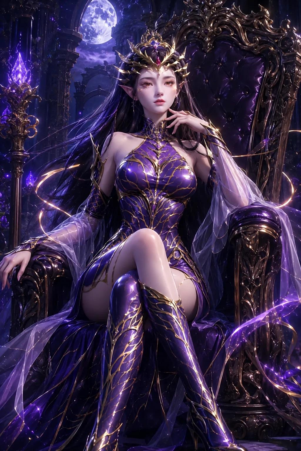 国漫里的女性角色，你最喜欢哪个紫妍龙皇新建模。紫妍龙皇斗破苍穹太虚古龙