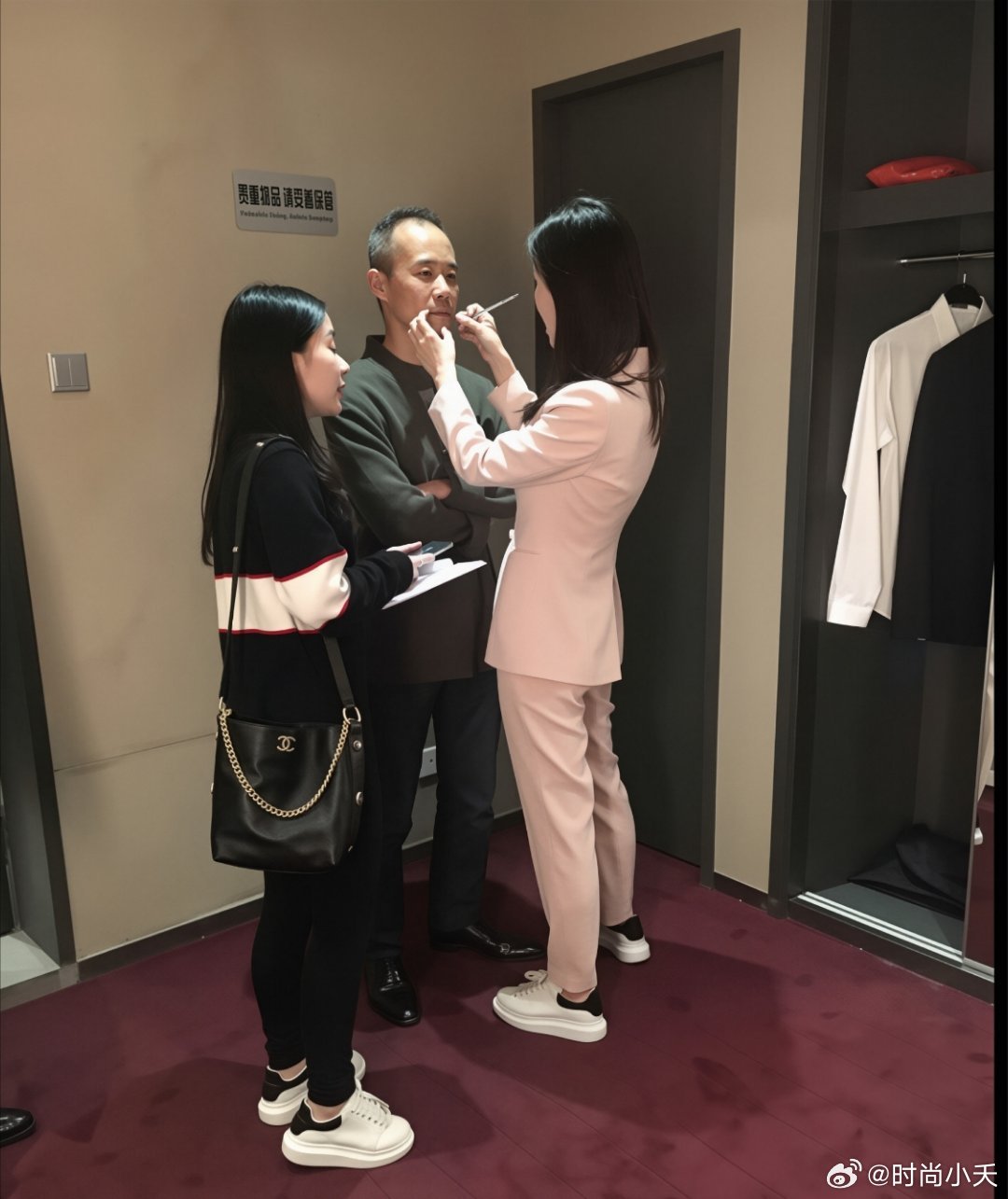 王石和田朴珺好和谐的一对，小田费心了！