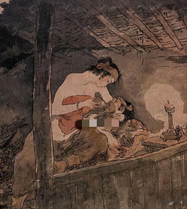 这是水浒传中哪个章节你知道吗？知道的一定饱读诗书。提示一下，男的是武松。