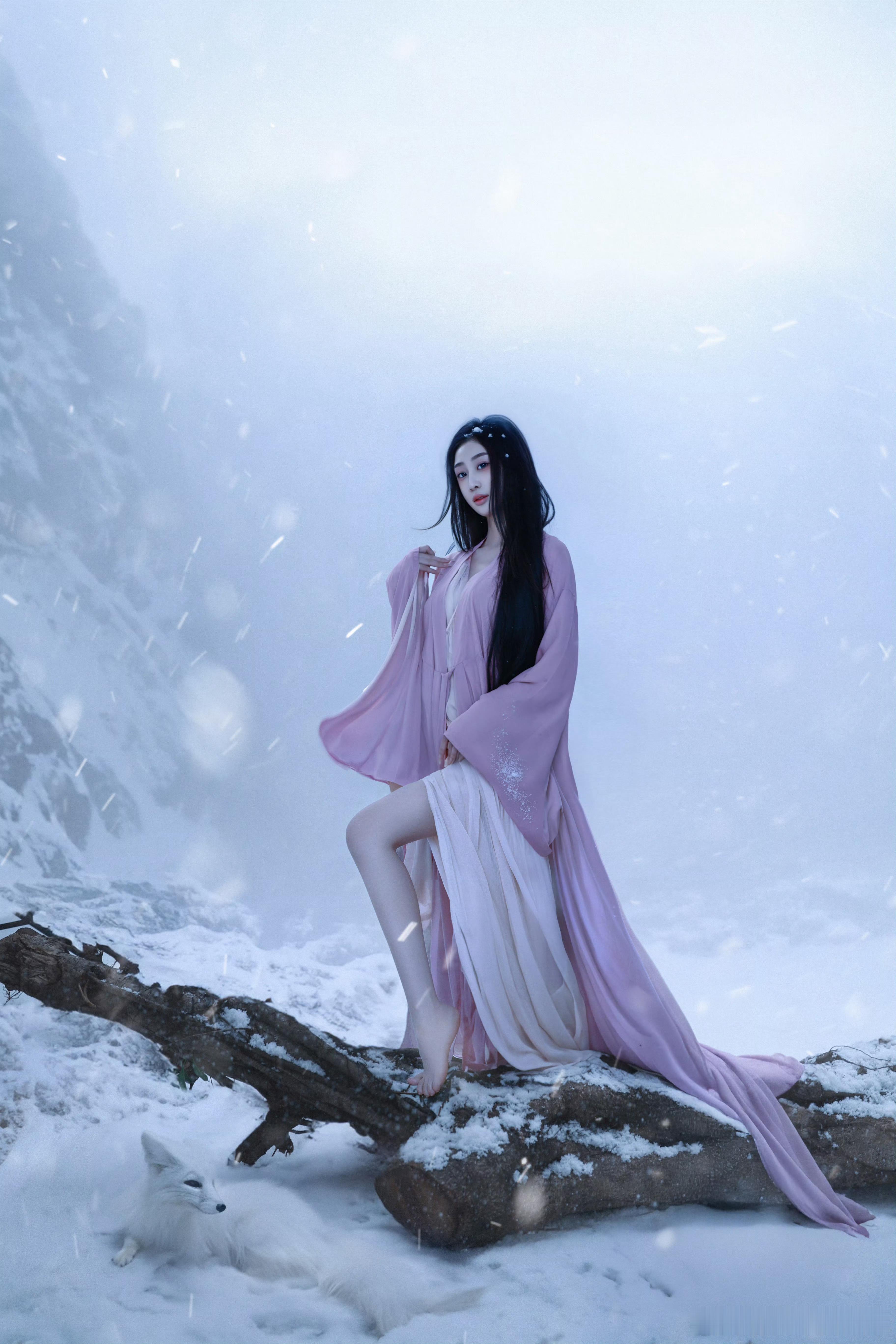 “冰雪美人”击剑秦雪​​​