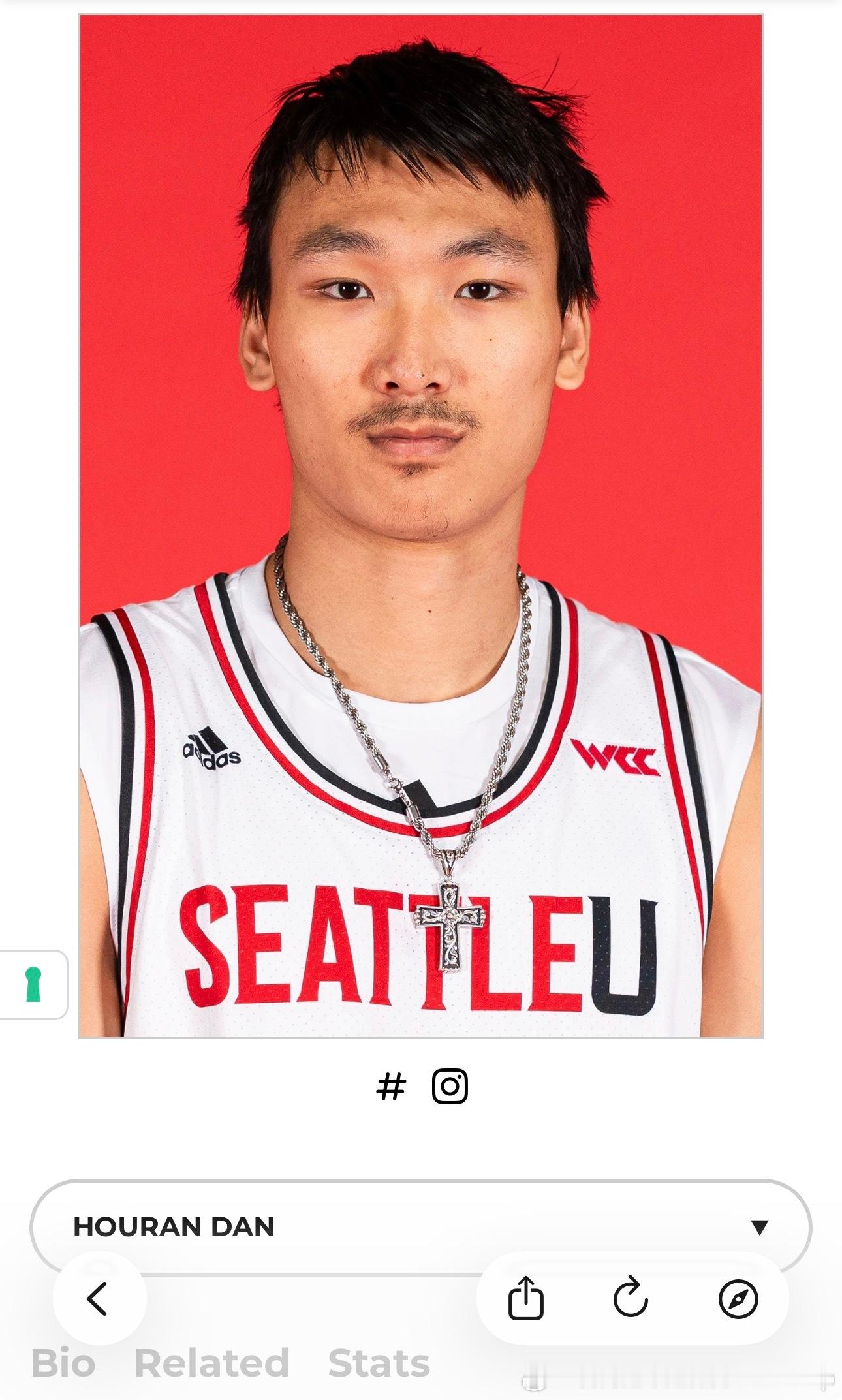 淡厚然新赛季媒体照[笑着哭]ncaa中国球员中国男篮​​​