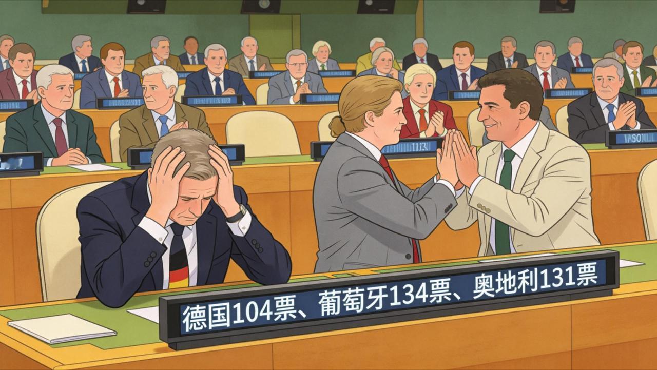 史诗级翻车！德国外交遭遇数十年最惨滑铁卢，联大主席亲手葬送本国席位，德国创下两德
