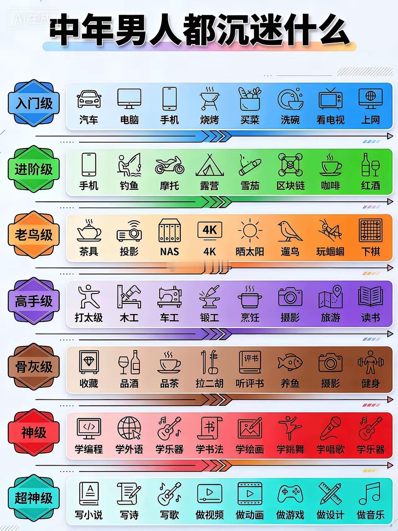 男人们都在沉迷什么？人都有各种爱好。男人也不例外。那么，中国男人们的爱好，按照不