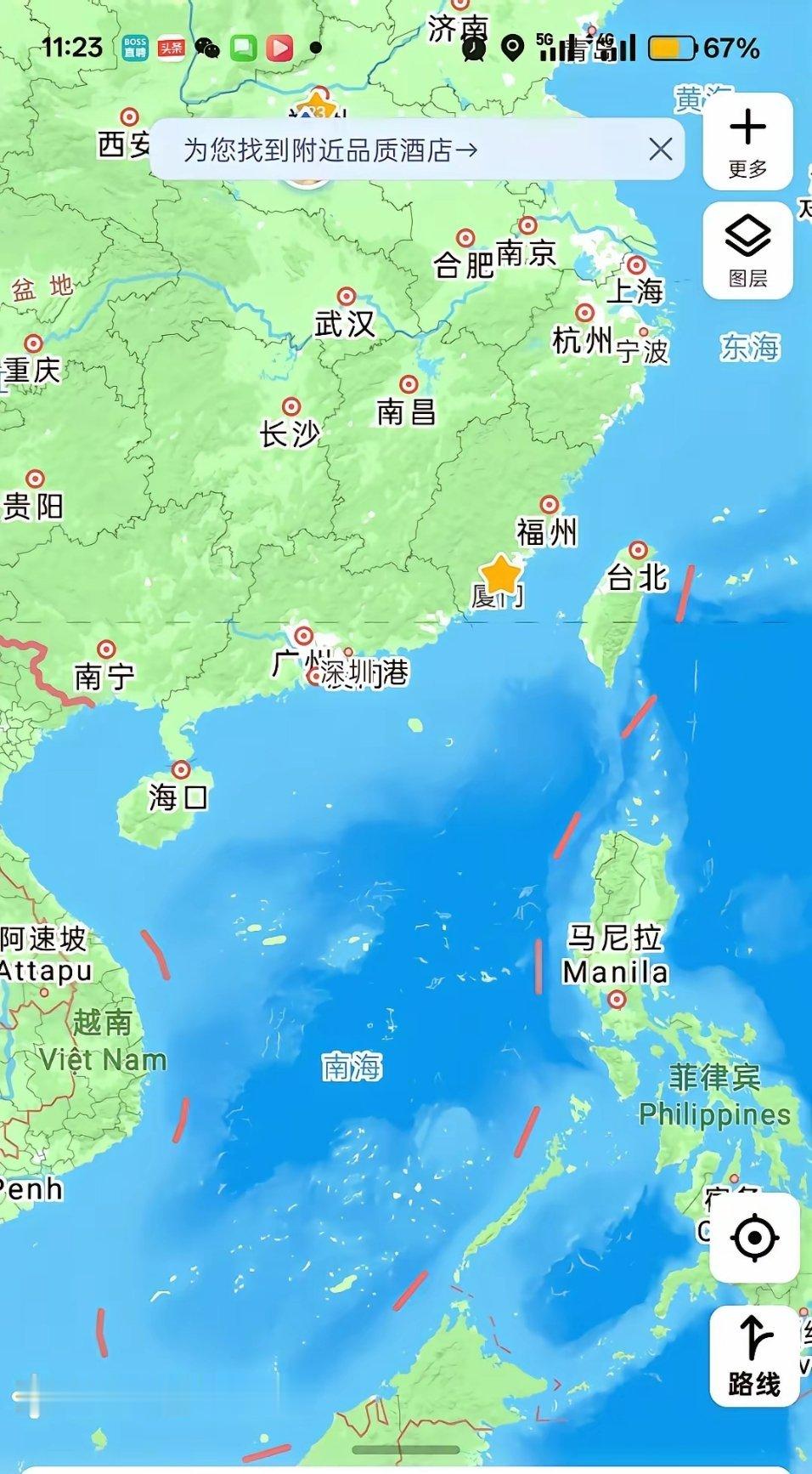 中国前五大岛屿及面积（单位：平方公里）：1.台湾岛：35882平方公里2.海南岛