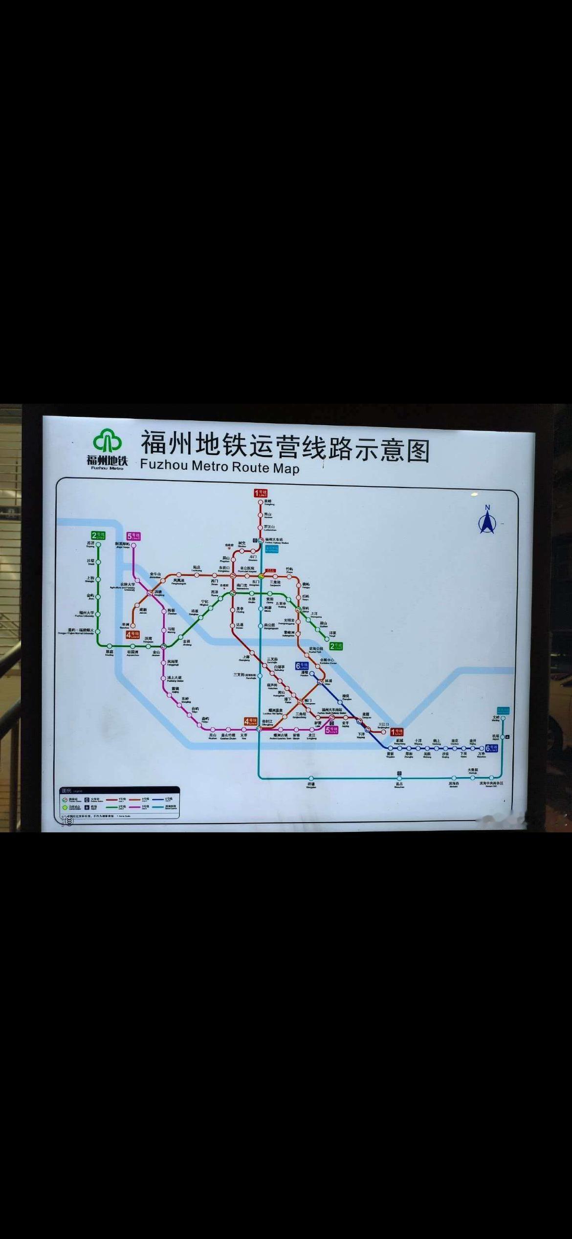 城市性格，鲜明对比福州地铁线路图，未开通的，完全没有标出；