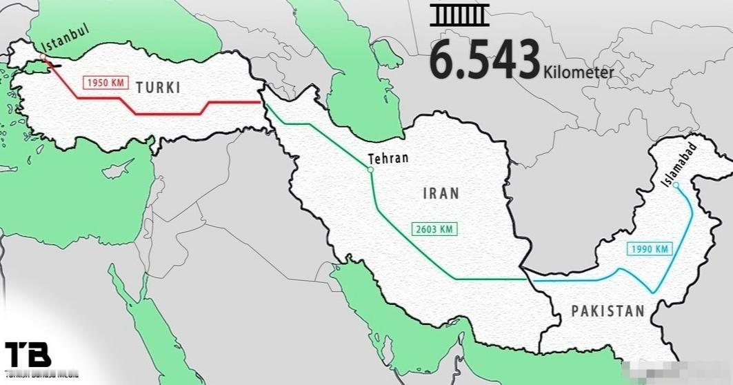 巴基斯坦-伊朗-土耳其铁路走廊将于2025年12月底投入运营。与海运相比,通过这