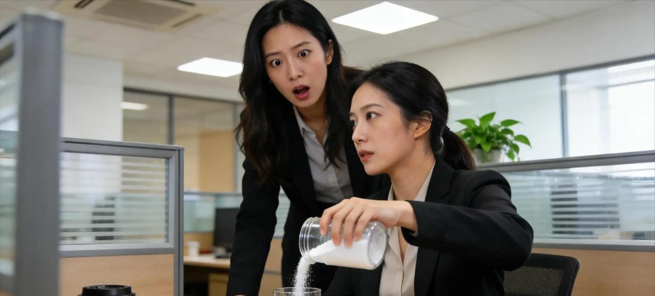 四月十七日下午，办公室里一杯水突然满起来，刘明月瞬间警觉，有人动了她的保温杯。