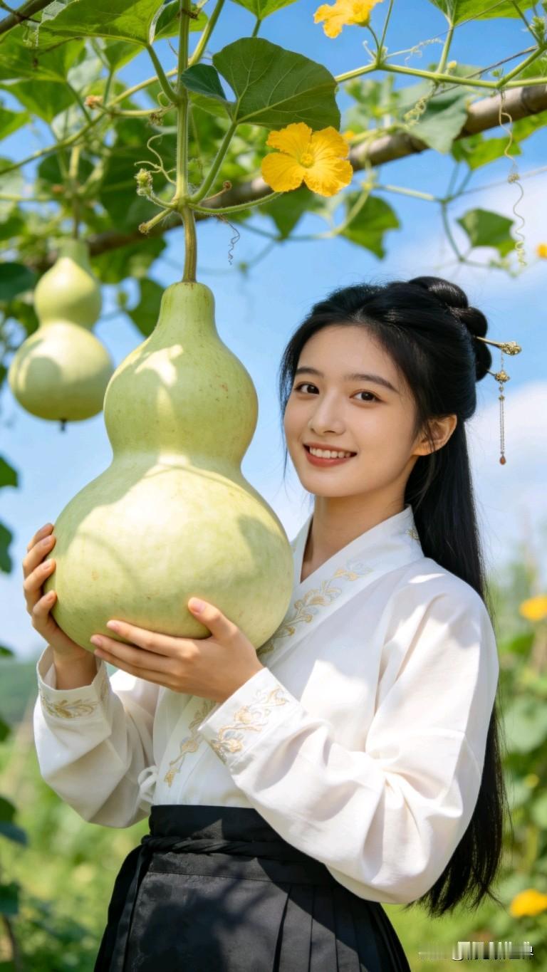 田园少女与大南瓜的甜蜜邂逅🌻🍓