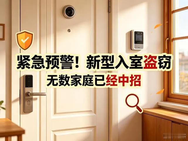 紧急预警！新型入室盗窃席卷全国，无数家庭已经中招多地警方发出安全提醒，新型无