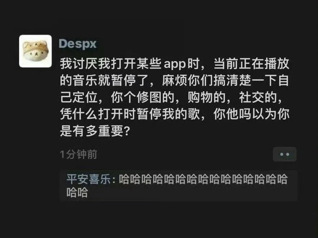 讨厌打开APP歌就被暂停了​​​